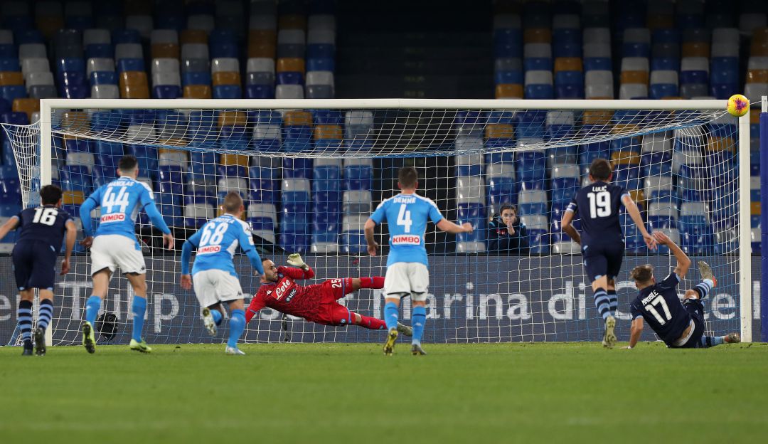 Napoli Vs Lazio Copa Italia resultado: Ciro Inmmobile pasó vergüenza ante David Ospina en penalti desperdiciado