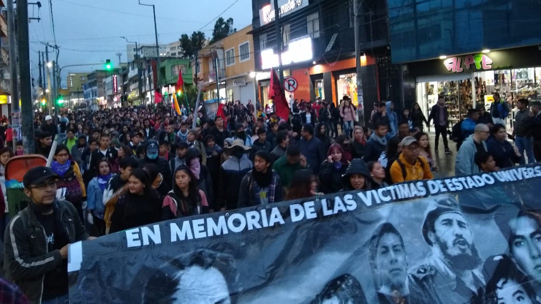 Con lluvia, arengas y cacerolazo se vive Paro Nacional en Pasto