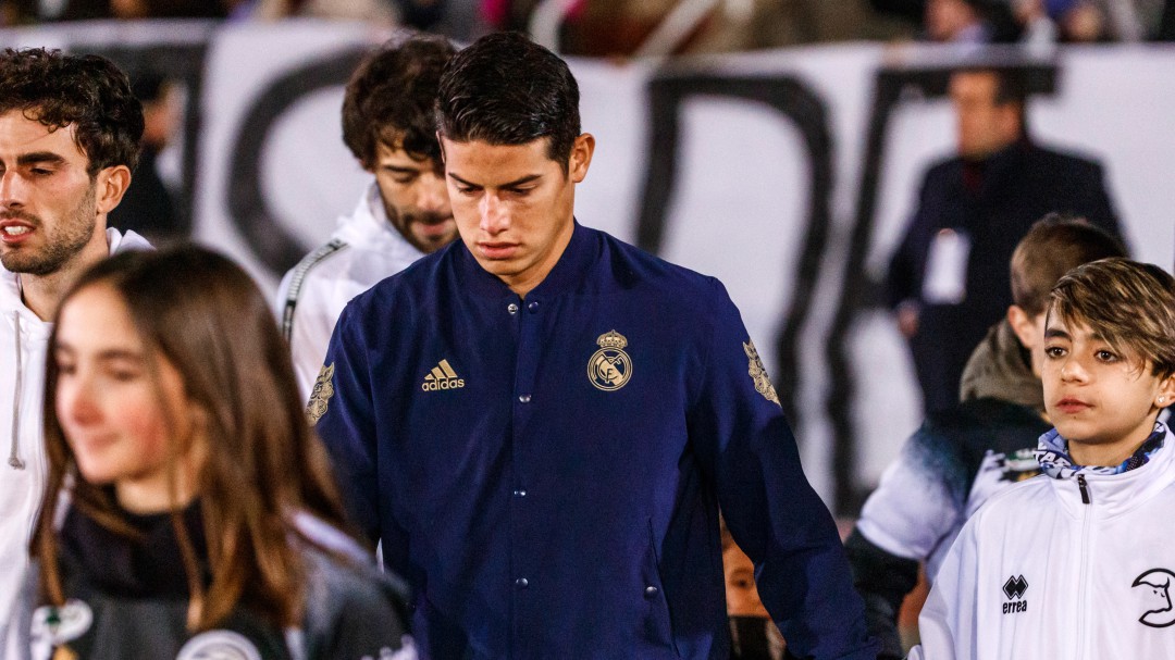 James vuelve a ser tenido en cuenta por Zidane para enfrentar al Valladolid