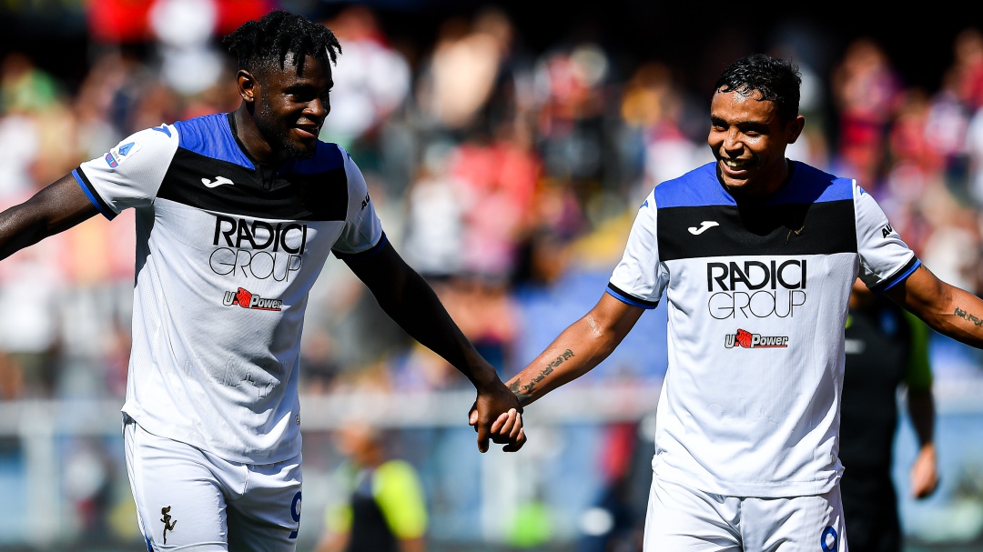Zapata volvió al gol y Muriel marcó un doblete en goleada del Atalanta