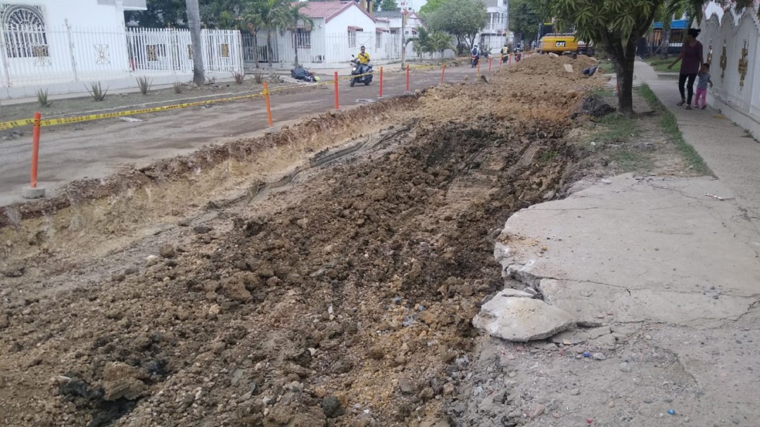 Paralizado mejoramiento de vía principal de El Rodeo por problemas de suelo