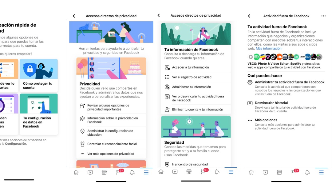 Facebook privacidad de Datos: Facebook permite revisar y eliminar datos compartidos con otras apps