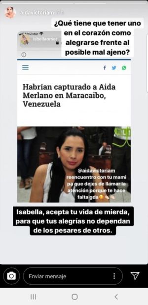 Captura de Aida Merlano: Así se 'despachó' hija de Aida Merlano al saber de la captura de su mamá Captura de Aida Merlano: Así se 'despachó' hija de Aida Merlano al saber de la captura de su mamá