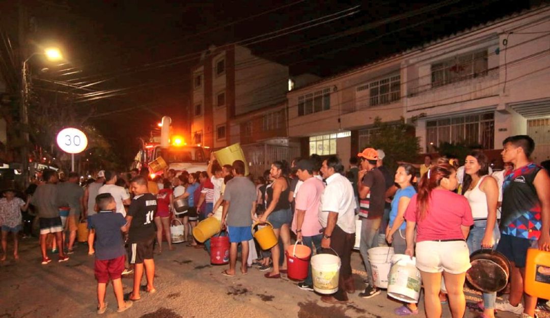 FLORIDABLANCA AGUA ACUEDUCTO SERVICIOS INVIERNO AVALANCHA: No hay agua en Floridablanca tras avalancha