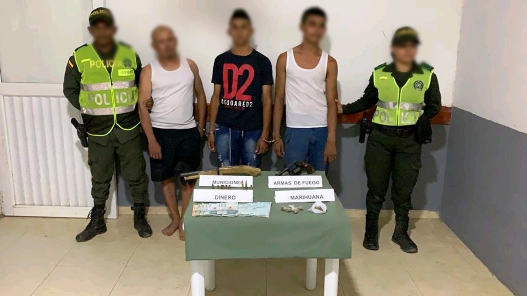 En un tiroteo capturan a presuntos delincuentes en el Carmen de Bolívar