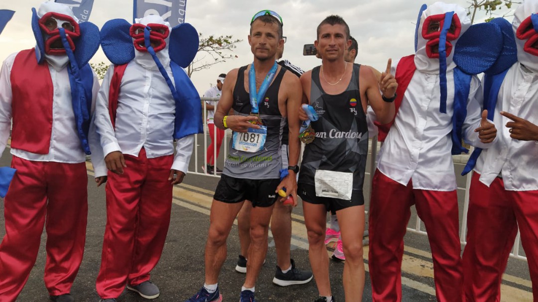 Hermanos Cardona hacen el 1 - 2 en la primera maratón de Barranquilla