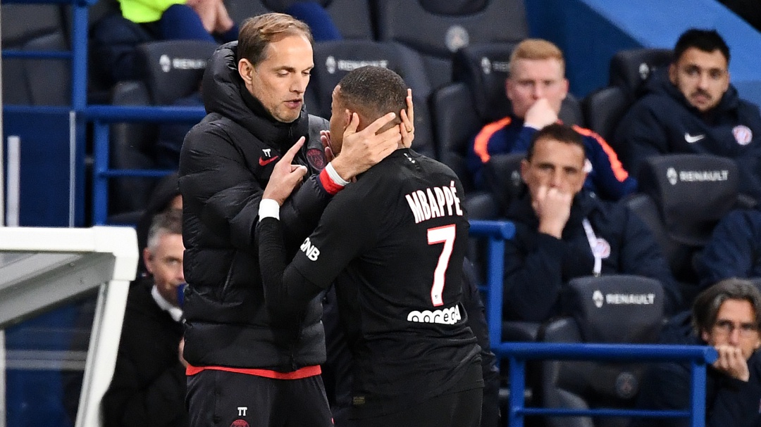 El enojo de Mbappé con Tuchel al sustituirle en goleada del PSG