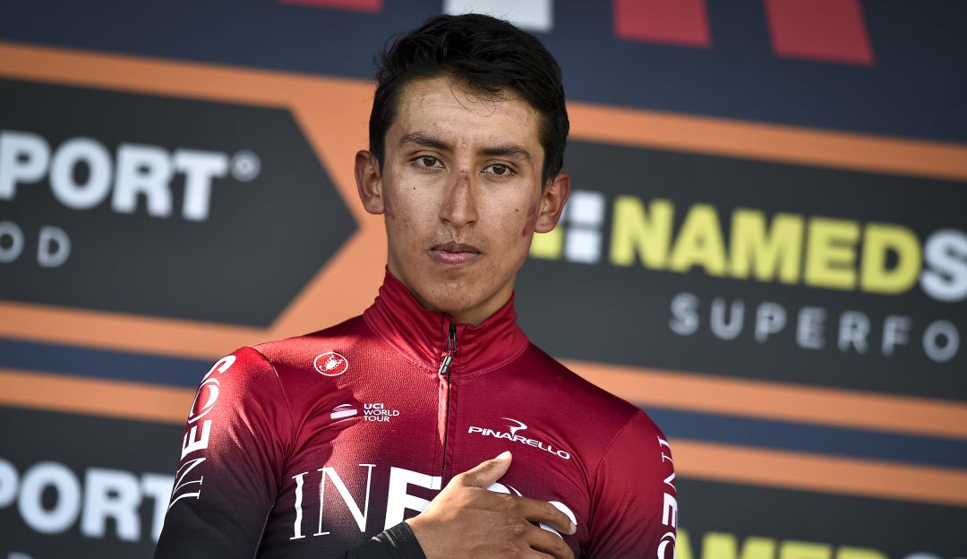 Egan Bernal sufrió una fuerte caída en los Nacionales de Ruta