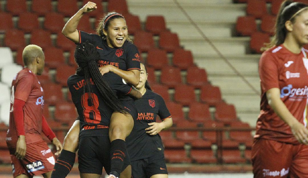 Fútbol femino jugadoras en el exterior: Gol de Leicy Santos en victoria del Atleti Femenino en la Liga Iberdrola