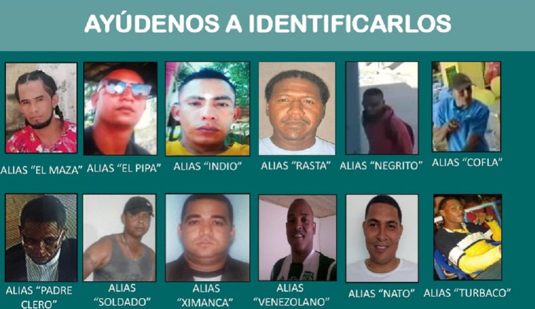 Cartel 15 más buscados en Cartagena: Policía difunde cartel de los 15 más buscados en Cartagena