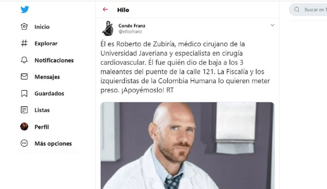 Médico que asesinó a ladrones noticia falsa: ¡Ojo! Este actor porno no es el médico que asesinó a atracadores