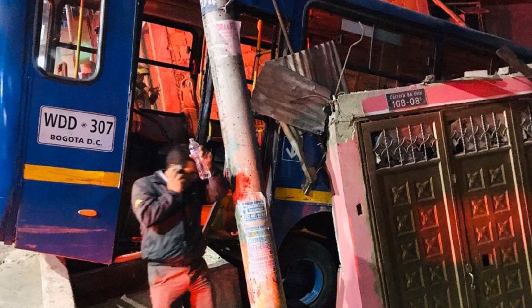 Accidente Sitp Usme: Bus del Sitp sin frenos destrozó una casa en Usme