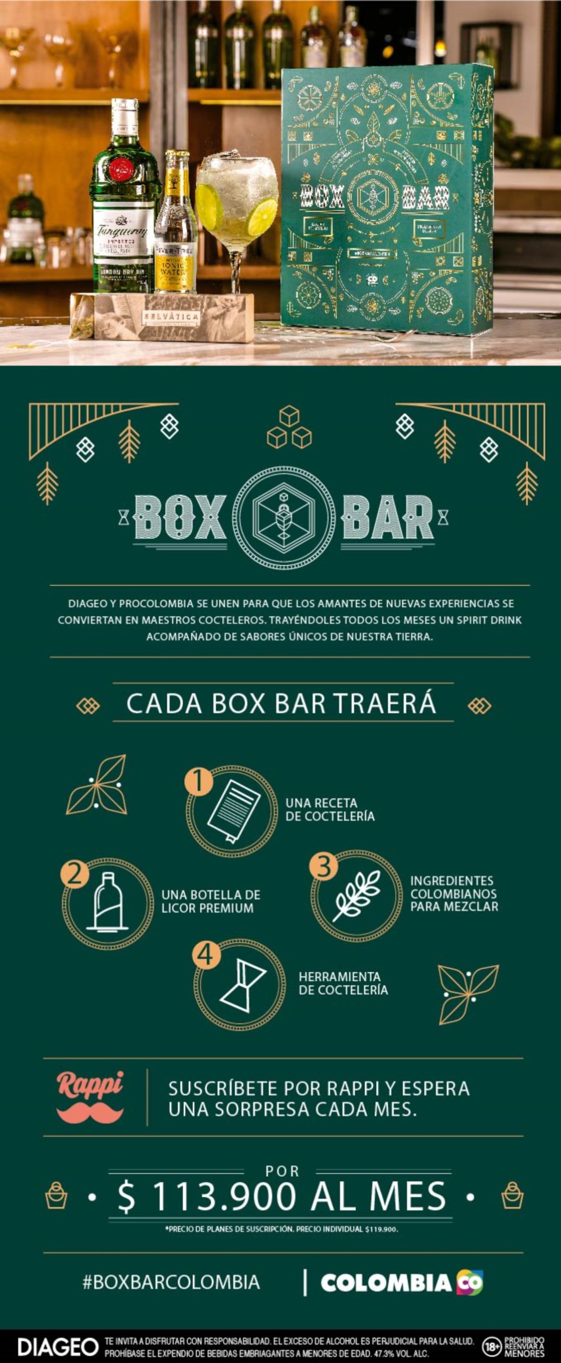 Iniciativa colombiana para los amantes de los cocteles