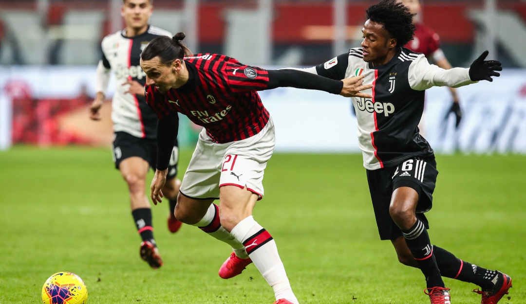 Juan Guillermo Cuadrado Juventus Milan Copa de Italia: Con Cuadrado, Juventus salvó un empate en primera semifinal ante el Milan