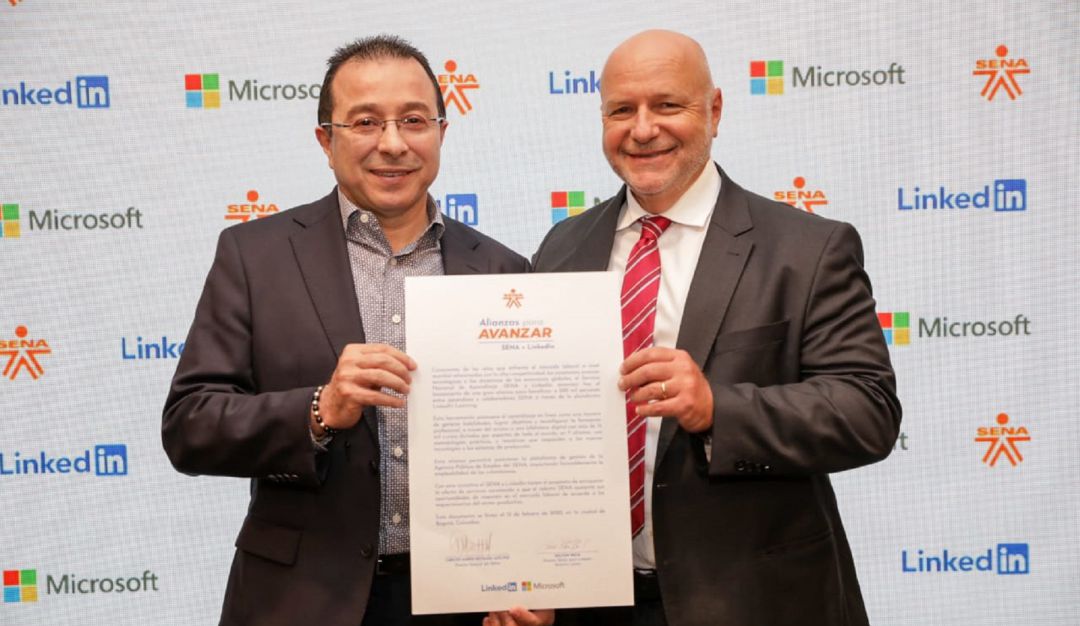 Sena y LinkedIn: El Sena y LinkedIn firman acuerdo para beneficiar a 500.000 aprendices