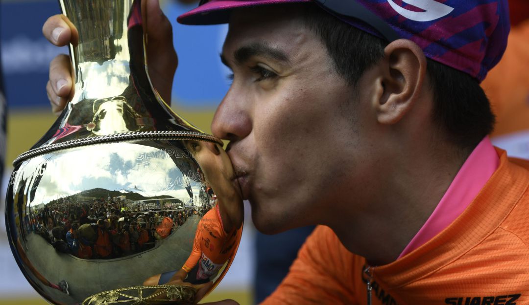 Sergio Higuita campeón Tour Colombia 2.1 2020: Sergio Higuita: "Estoy muy feliz, es la primera general que gano"