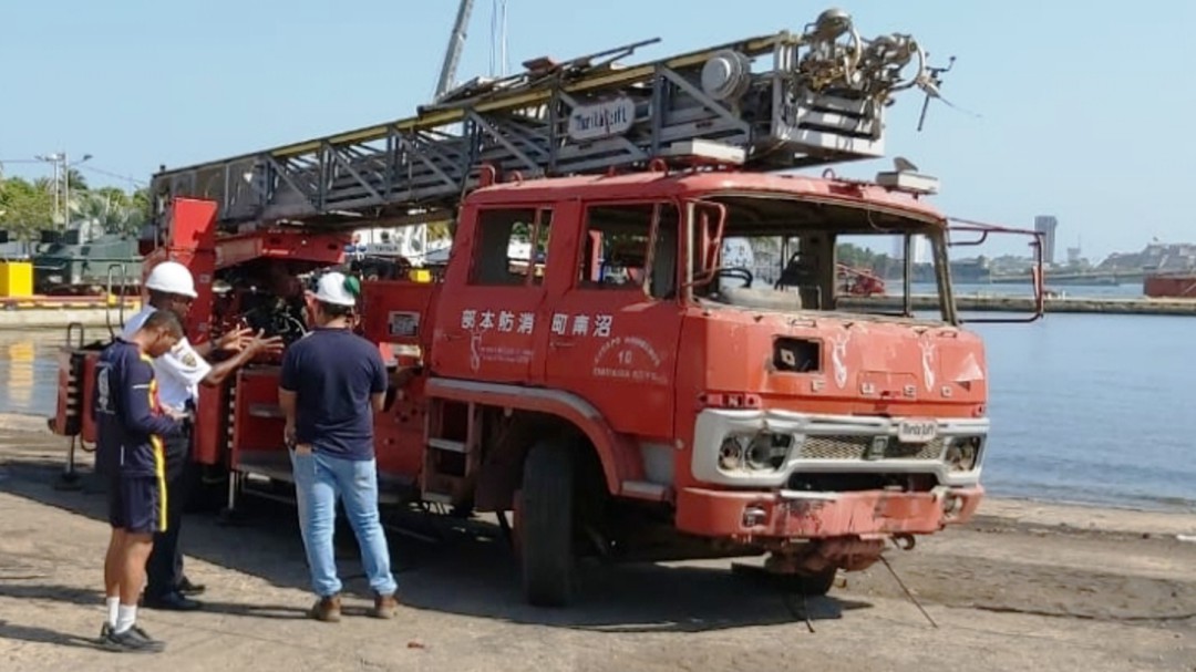 Máquina de bomberos de Cartagena se convertirá en arrecife artificial