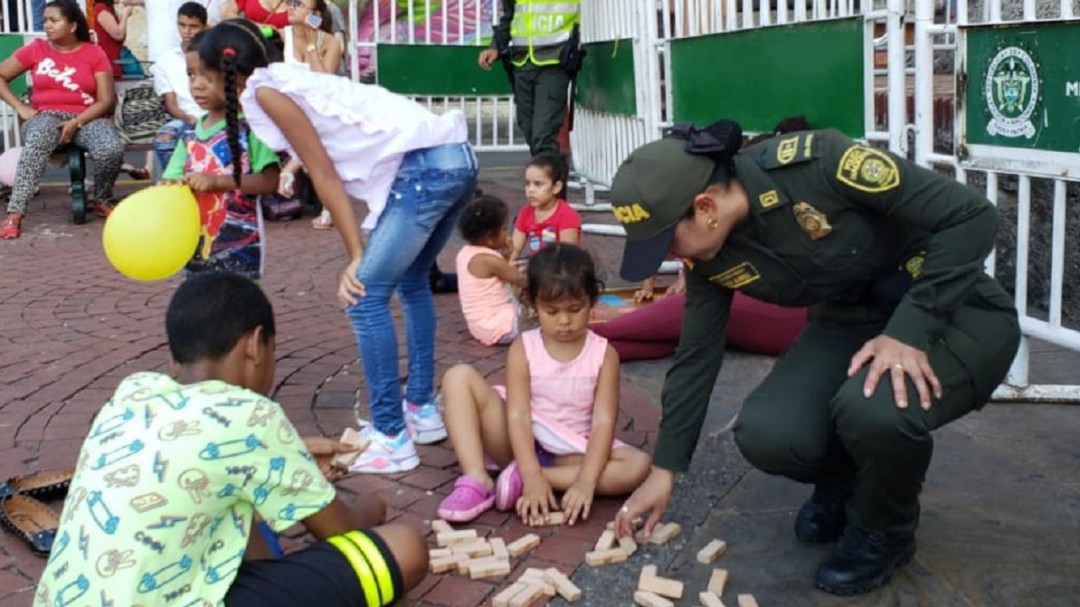 Plaza de la Trinidad, usada como escenario de actividades recreativas