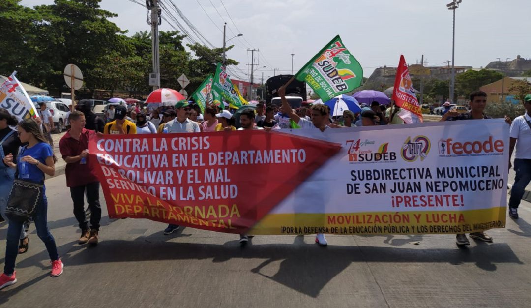 Sindicato de educadores de Bolívar cumplió y se movilizó en Paro Nacional: Sindicato de educadores de Bolívar cumplió y se movilizó en Paro Nacional