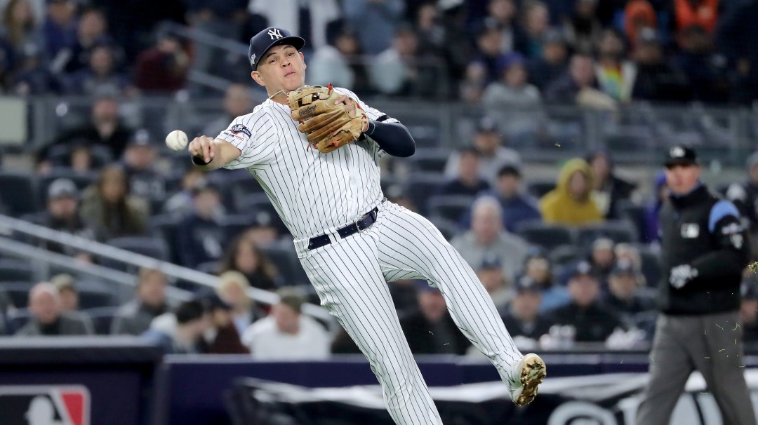 Giovanny Urshela sorprendió a todos en el entrenamiento con los Yankees