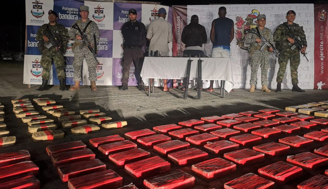 Incautaciones: Más de una tonelada de cocaína y marihuana fue incautada en el Pacífico