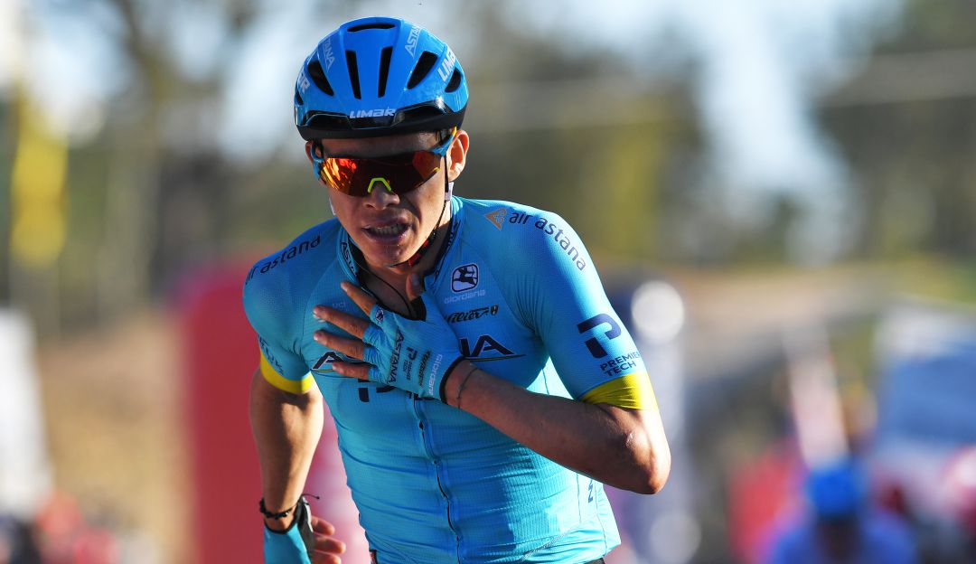 Volta ao Algarve ciclistas colombianos UCI: 'Superman' López termina en el podio de su primera carrera del 2020