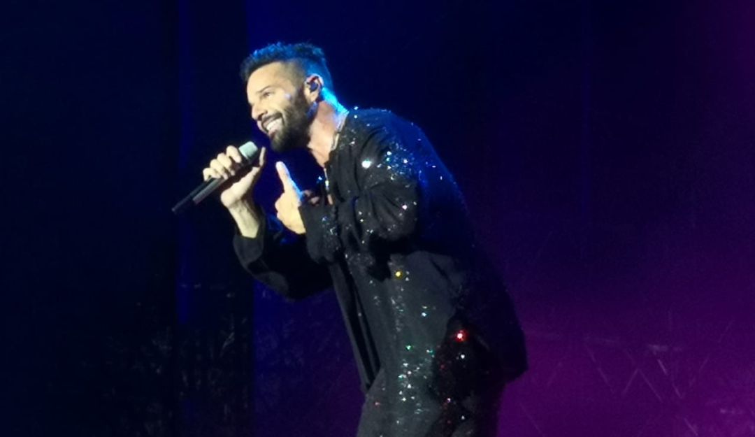 Ricky Martin durante concierto en Barranquilla