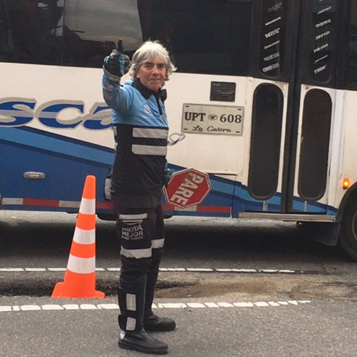 ‘Pékerman’, el guía que ayuda a los conductores de La Calera