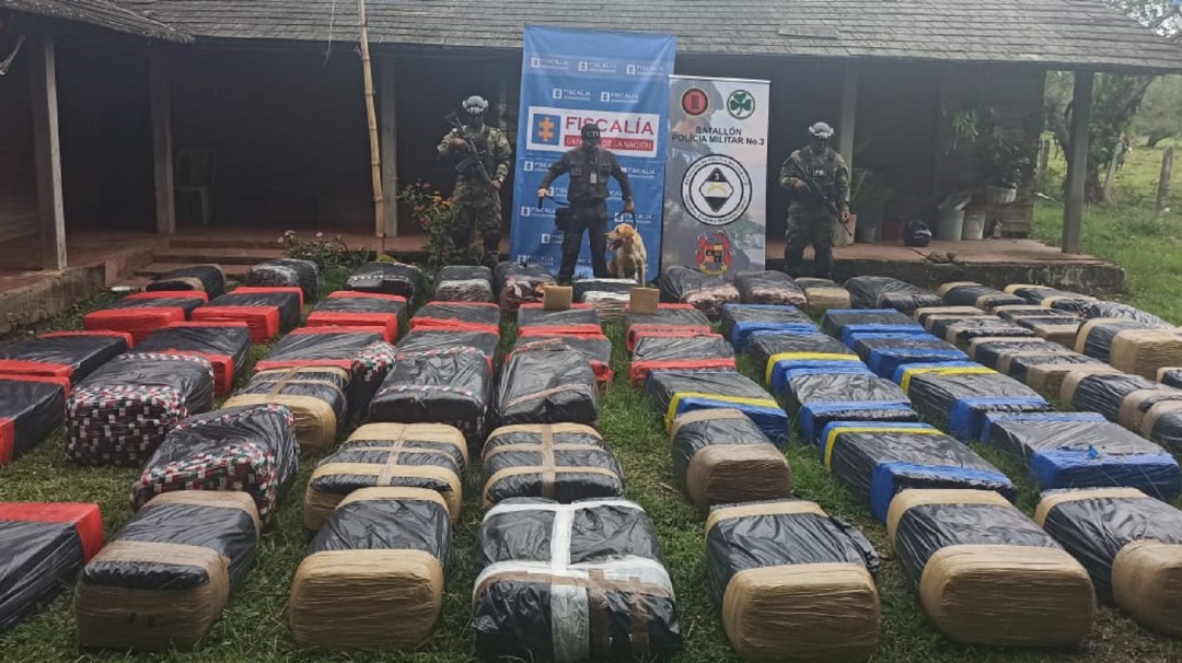 Cerca de tres toneladas de marihuana incautadas en la vía Cali - Jamundí