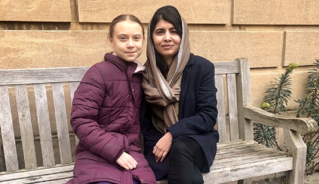 Encuentro Malala y Greta Thunberg: Las activistas Malala Yousafzai y Greta Thunberg se reunieron en U. Oxford
