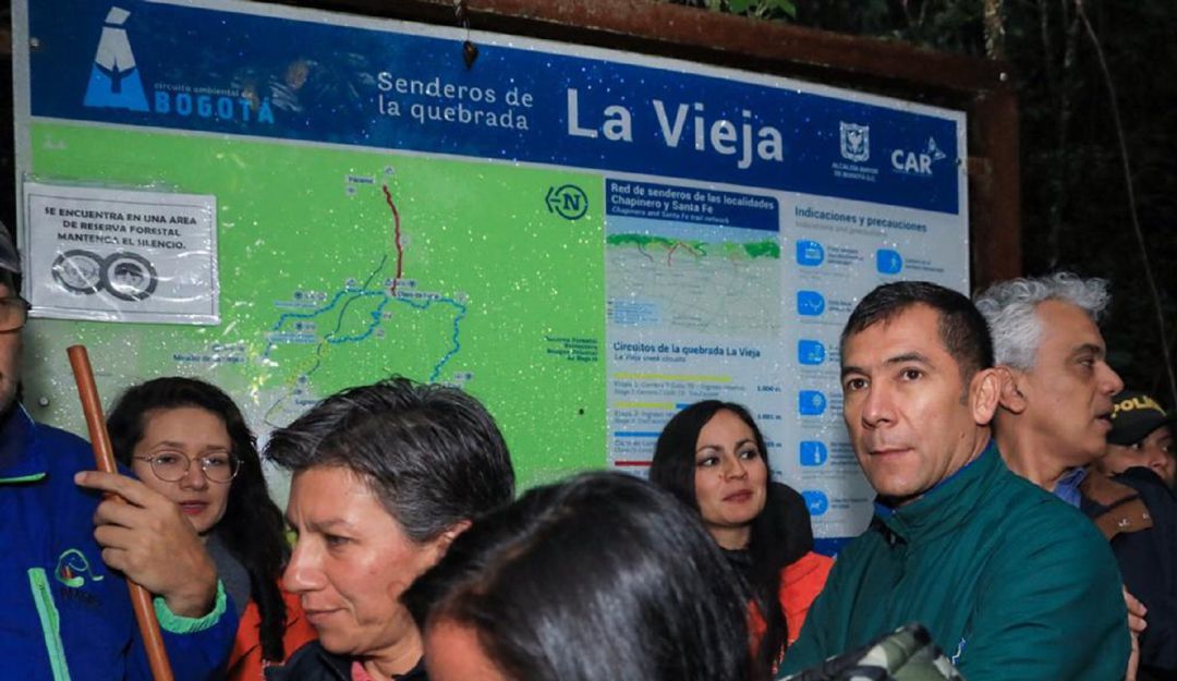 Noticias Bogotá: Claudia López mantener abierto la quebrada La Vieja: Solicitan a la CAR que se mantenga abierto el sendero a quebrada La Vieja