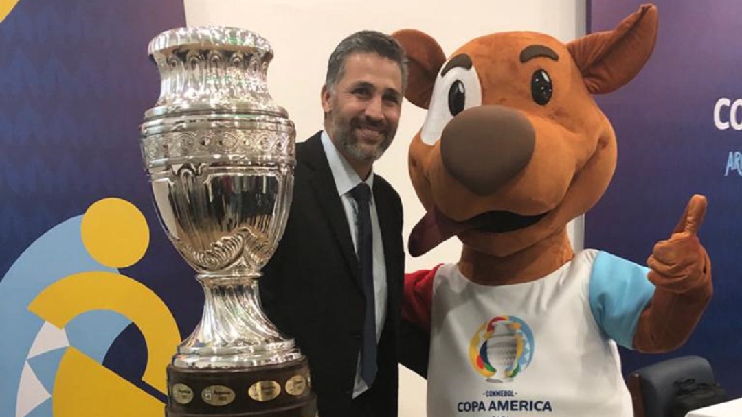 El trofeo de la Copa América ya se encuentra en Bogotá