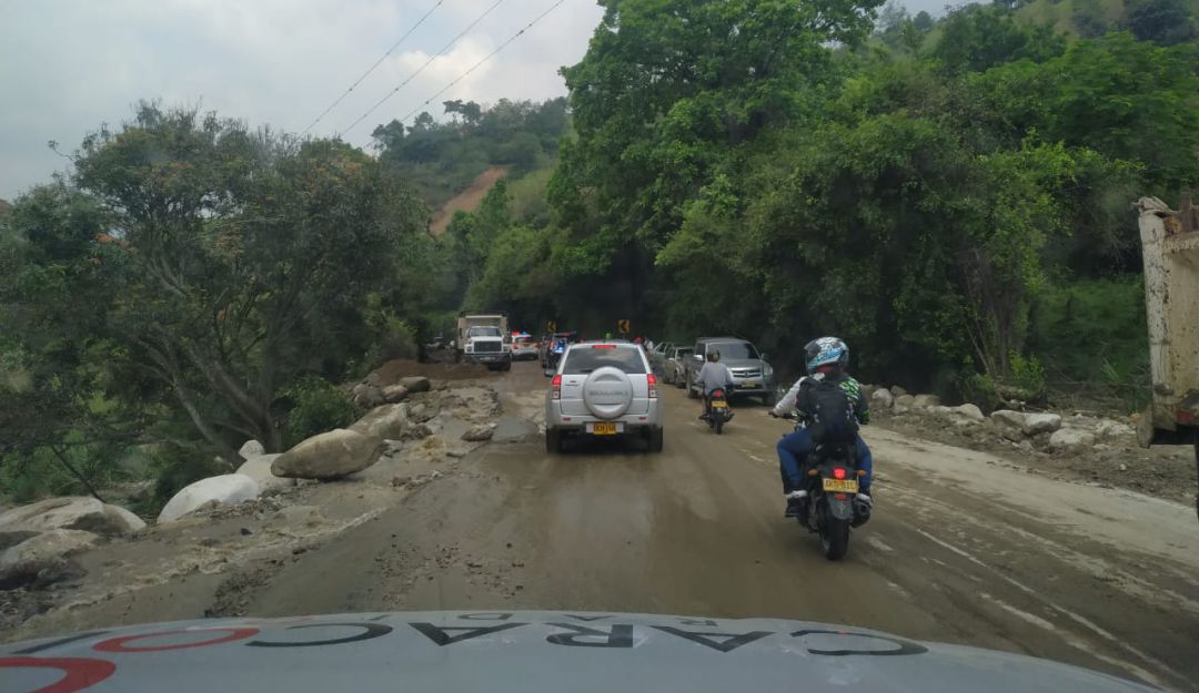 INVIAS identificó 25 sitios afectados sobre la vía Bogotá - Bucaramanga