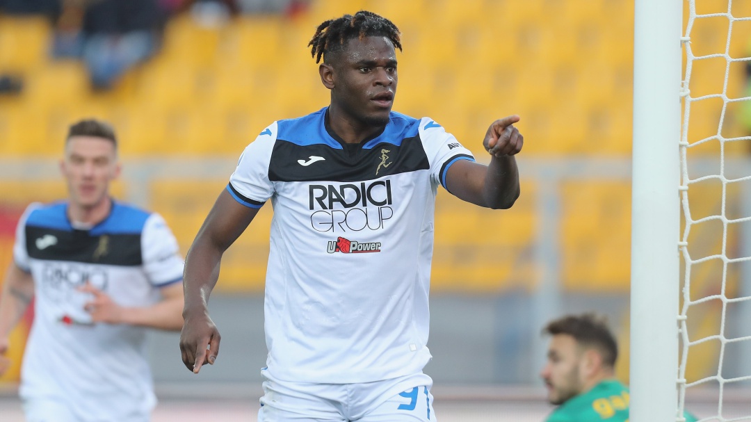 Hat-trick perfecto de Zapata y gol de Muriel en paliza de Atalanta al Lecce