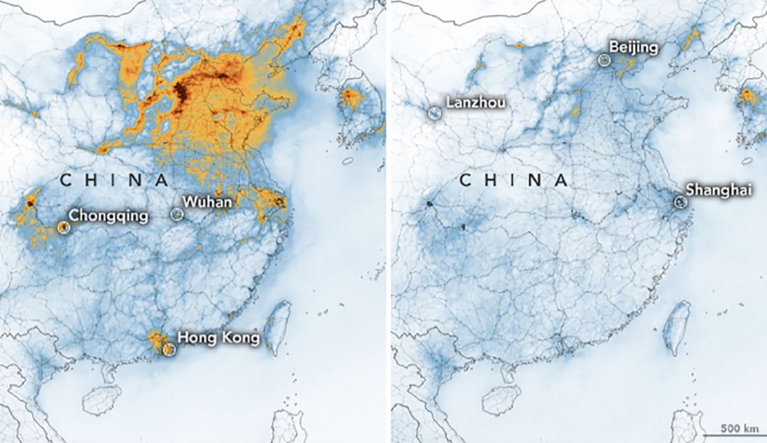 Contaminación China Coronavirus: La NASA revela caída de contaminación en China por Coronavirus