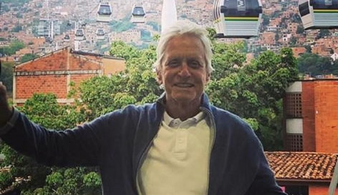 Michael Douglas: El actor Michael Douglas está en Medellín