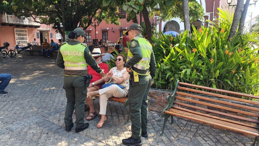 Campañas de seguridad buscan prevenir delitos en el centro de Cartagena