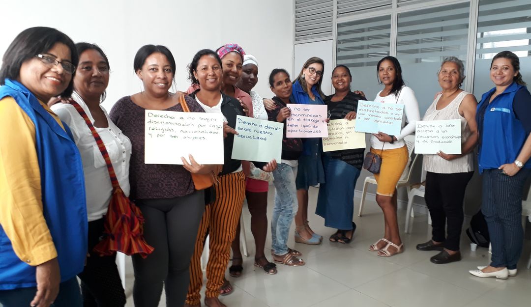Conmemoración Día Internacional de la Mujer víctimas Cartagena: Víctimas en Cartagena conmemoraron el Día Internacional de la Mujer