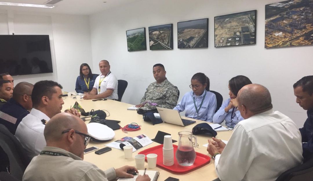 Planes de seguridad Refinería de Cartagena: Armada fortalece planes para la seguridad de la Refinería de Cartagena