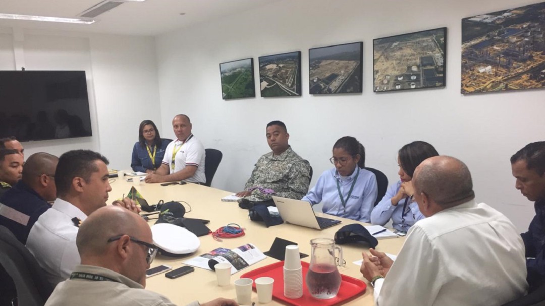 Armada fortalece planes para la seguridad de la Refinería de Cartagena