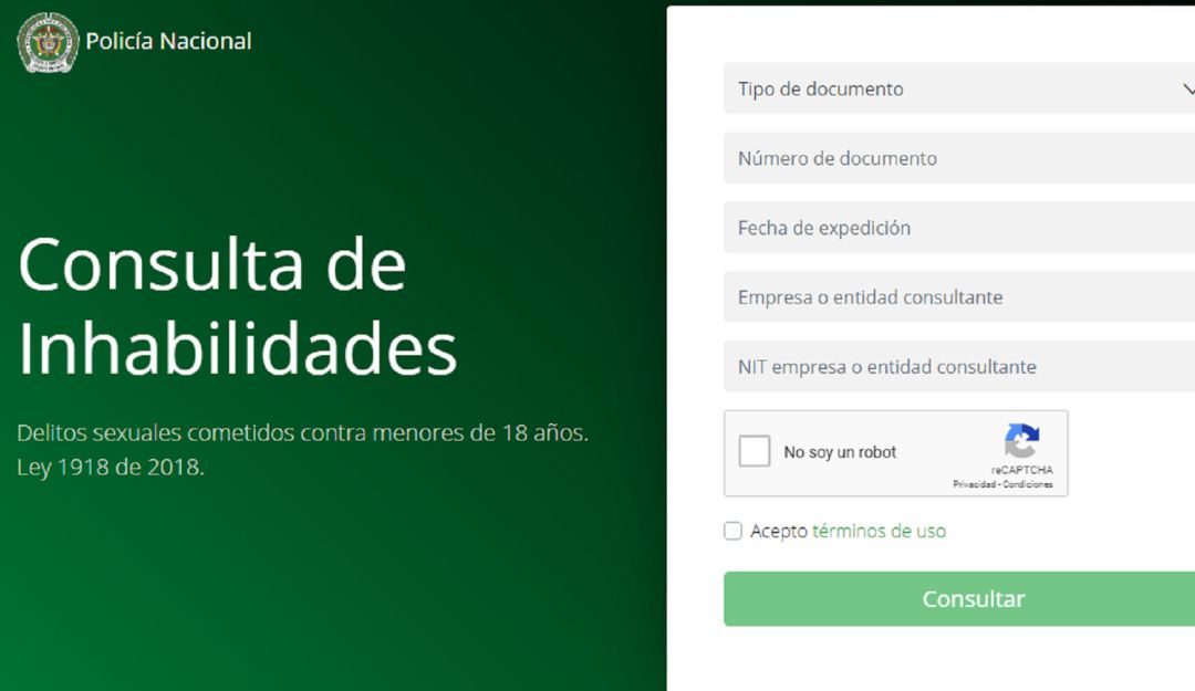 Empresas podrán consultar delitos sexuales a menores de sus trabajadores: Policía habilitó consulta de antecedentes por delitos sexuales a menores