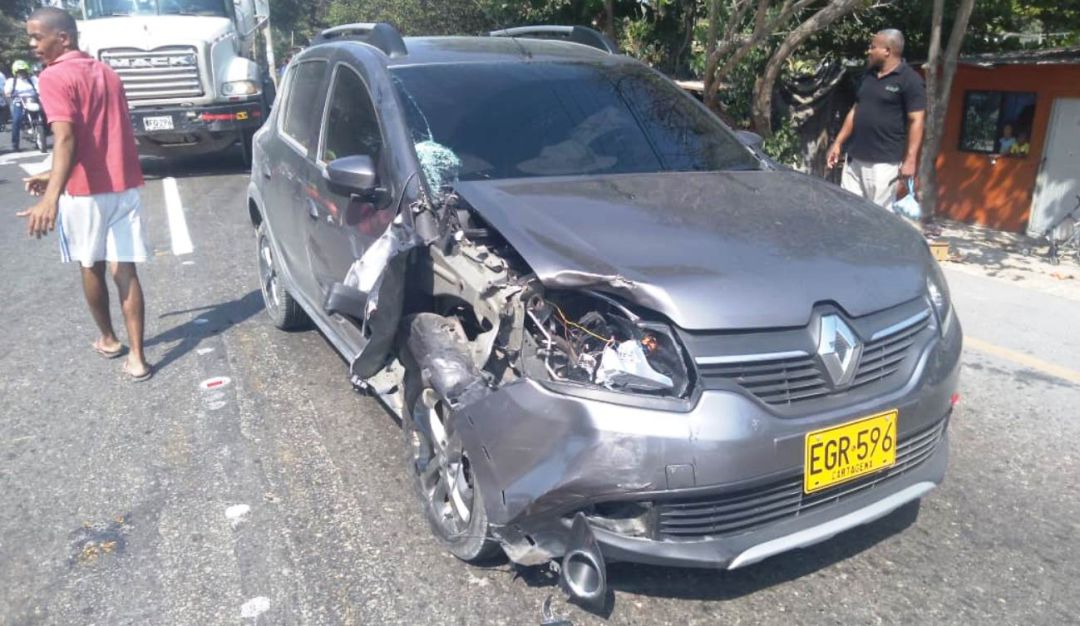 motociclista Cartagena: Muere motociclista al chocar contra un automóvil en el norte de Cartagena