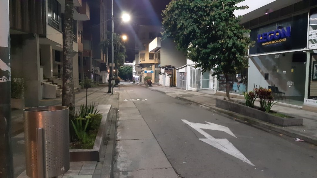 En el departamento del Quindío se mantuvo el toque de queda