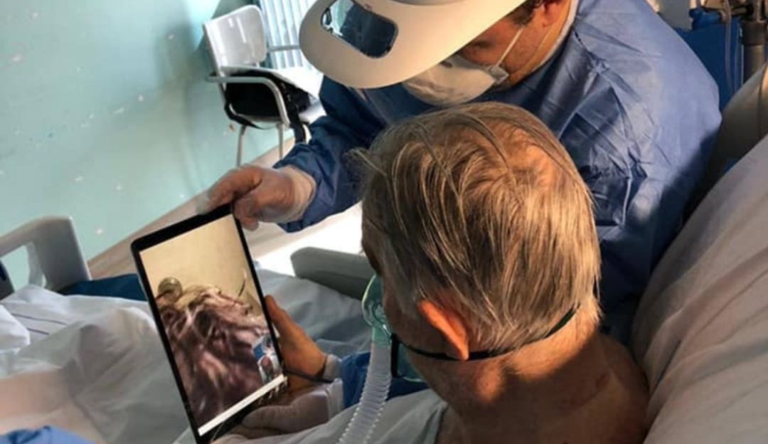 Coronavirus Italia: El derecho del adiós: pacientes en Italia se despiden por videollamadas