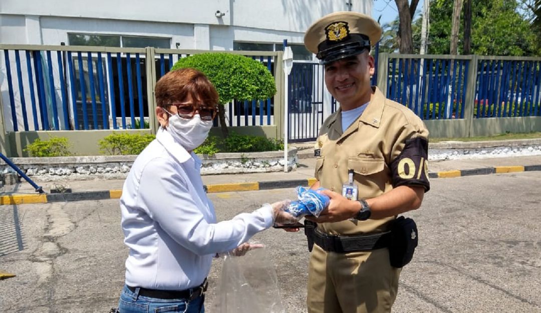 Coronavirus en Cartagena: Personera de Cartagena entrega protección para fuerza pública