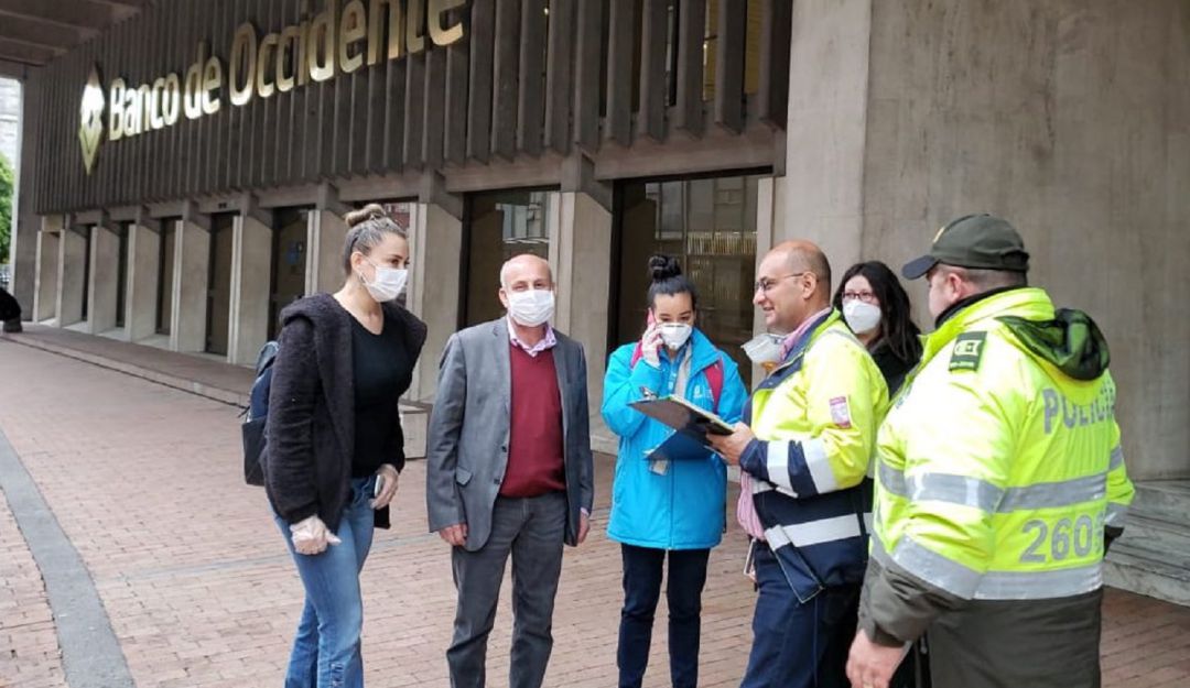 Medidas en bancos por coronavirus: Sucursal bancaria se negó a inspección de cuarentena