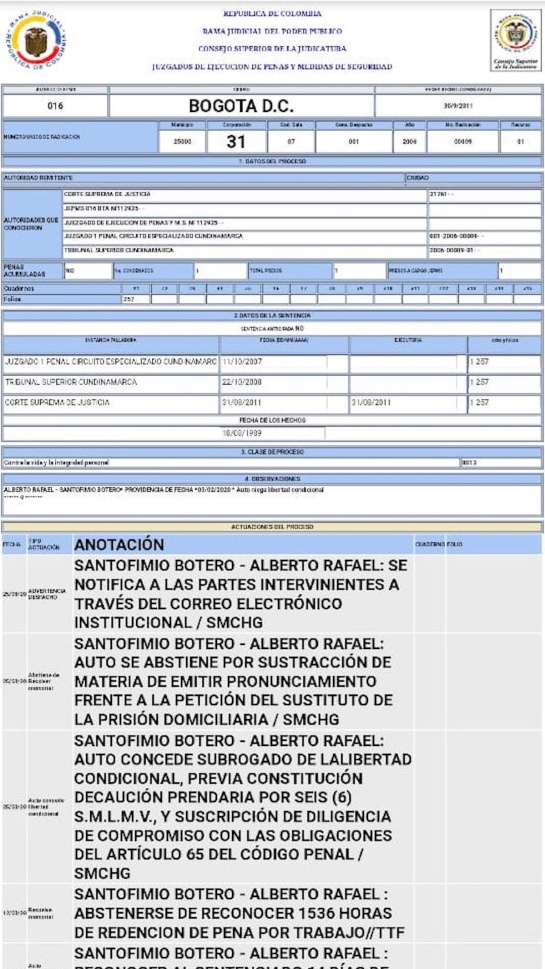 Alberto Santofimio Botero libertad condicional: En libertad condicional exminsitro Alberto Santofimio Alberto Santofimio Botero libertad condicional: En libertad condicional exminsitro Alberto Santofimio