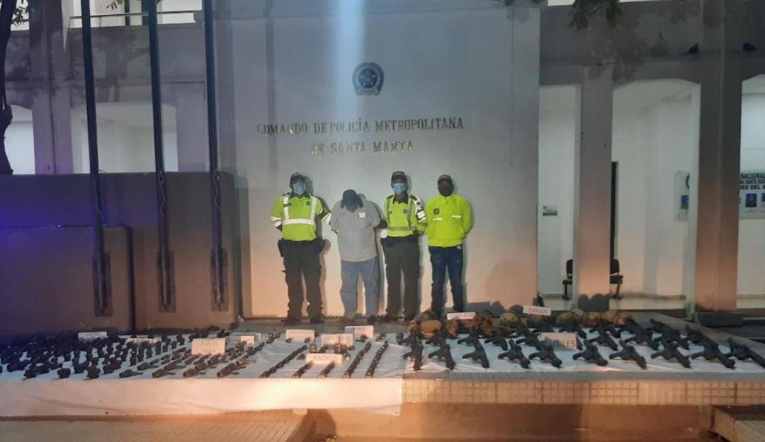 Elementos de material de guerra fueron confinados: Descubren material de guerra entre Barranquilla y Santa Marta