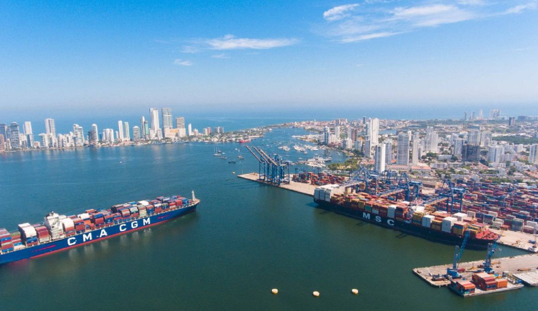 Buques de carga en Cartagena: Más de 90 buques de carga han arribado a Cartagena durante la cuarentena
