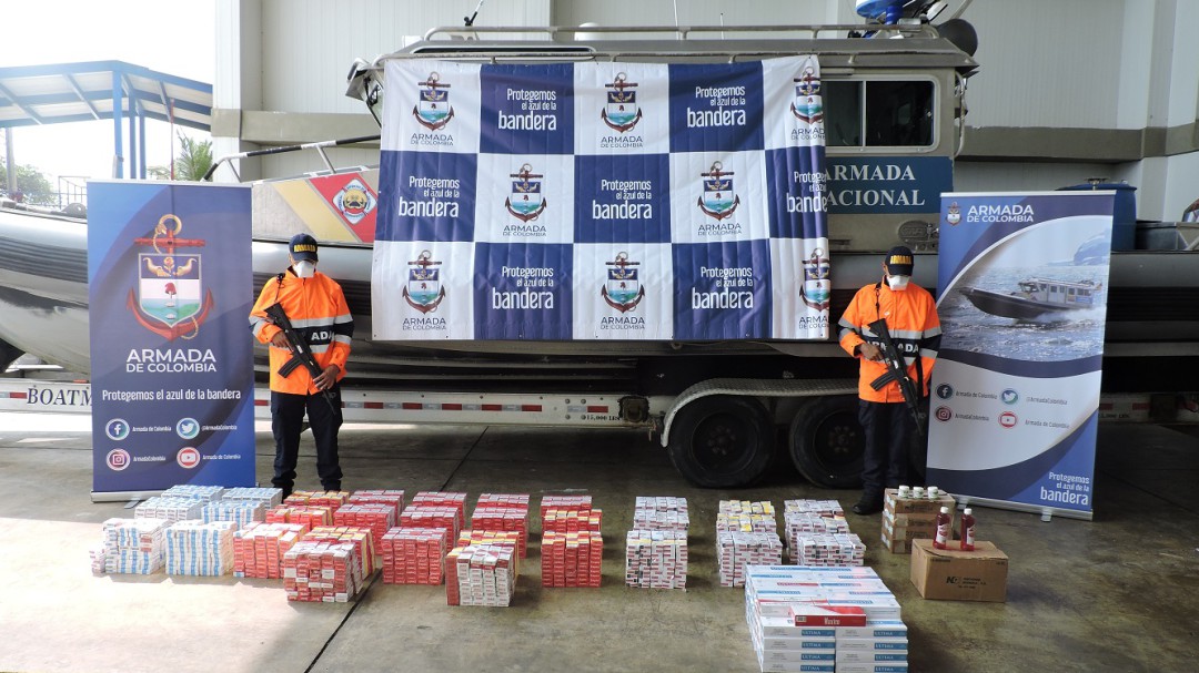 Armada incauta mercancía de contrabando con destino a Cartagena
